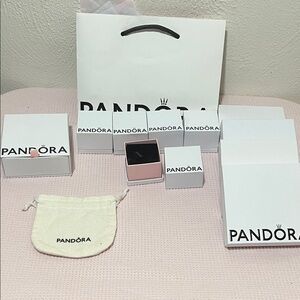 Pandora White and Pink Packaging Collection